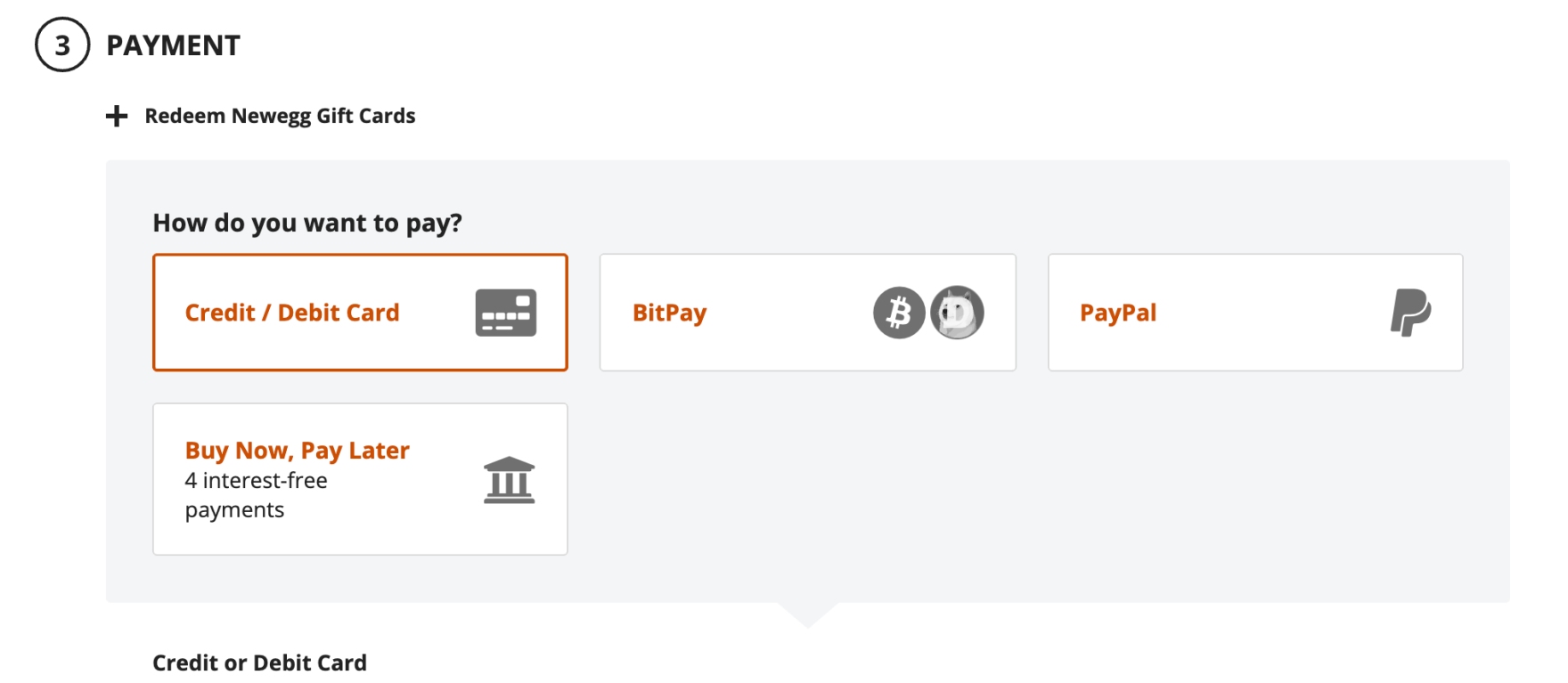 How to Design the Payment Selector – Articles – Baymard Institute