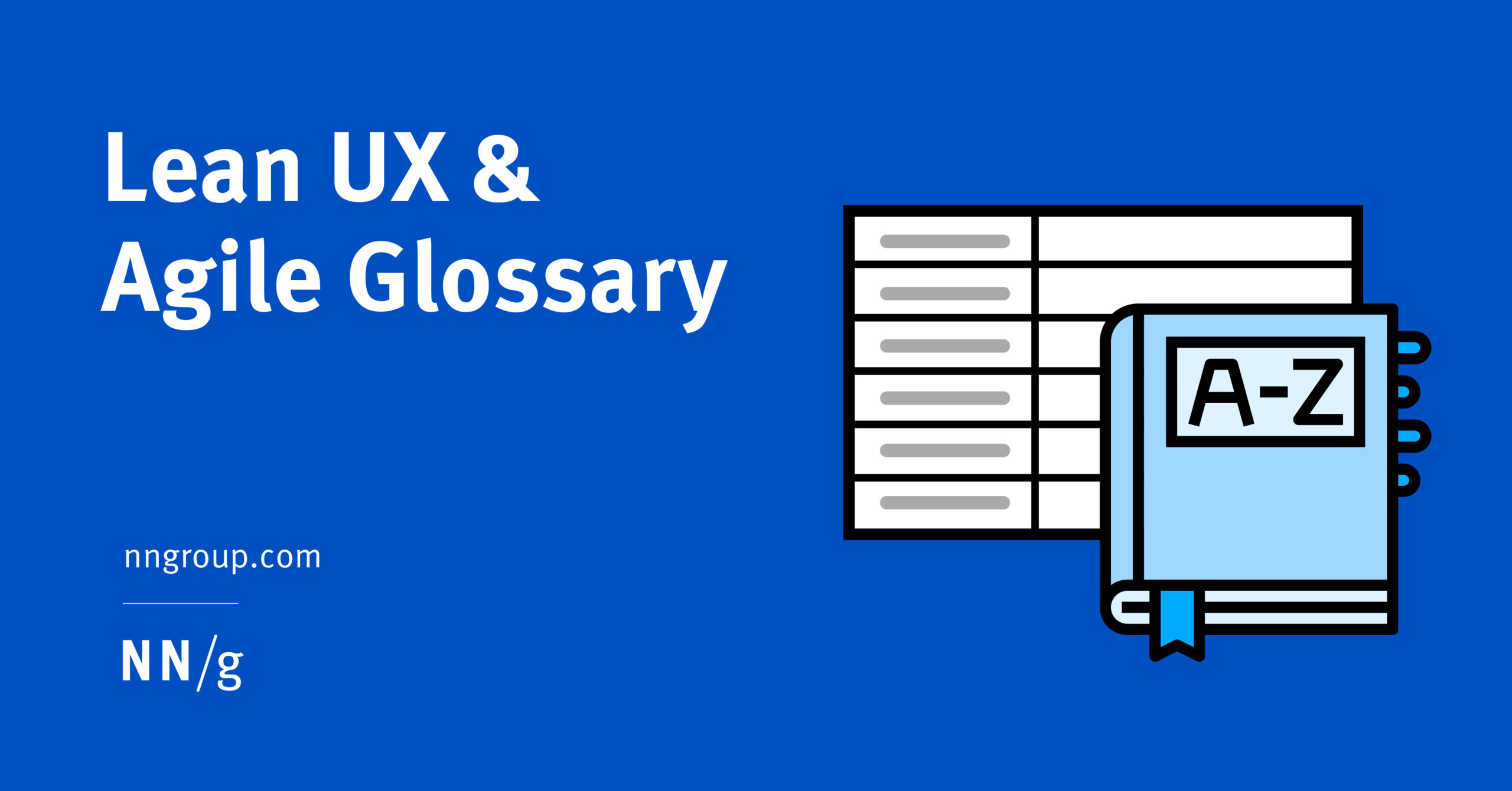 Lean UX & Agile Glossary