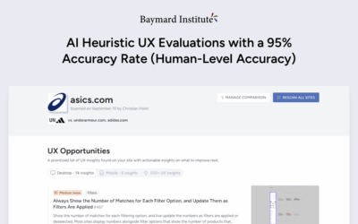 AI Heuristic UX Evaluations with a 95% Accuracy Rate – Baymard