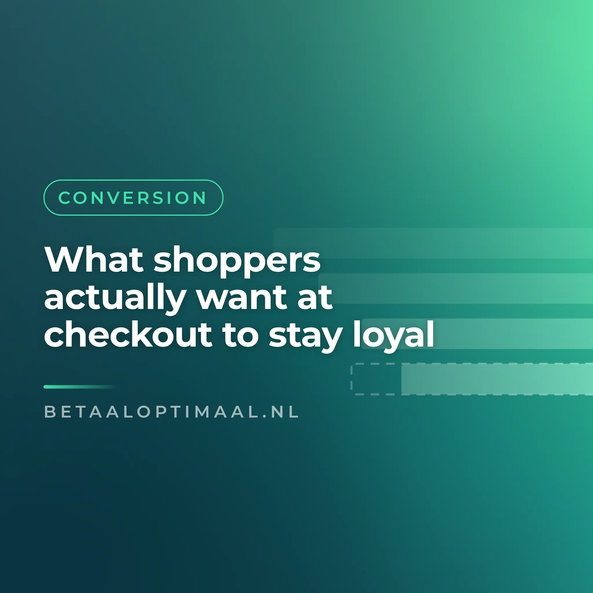 What shoppers actually want at checkout to stay loyal