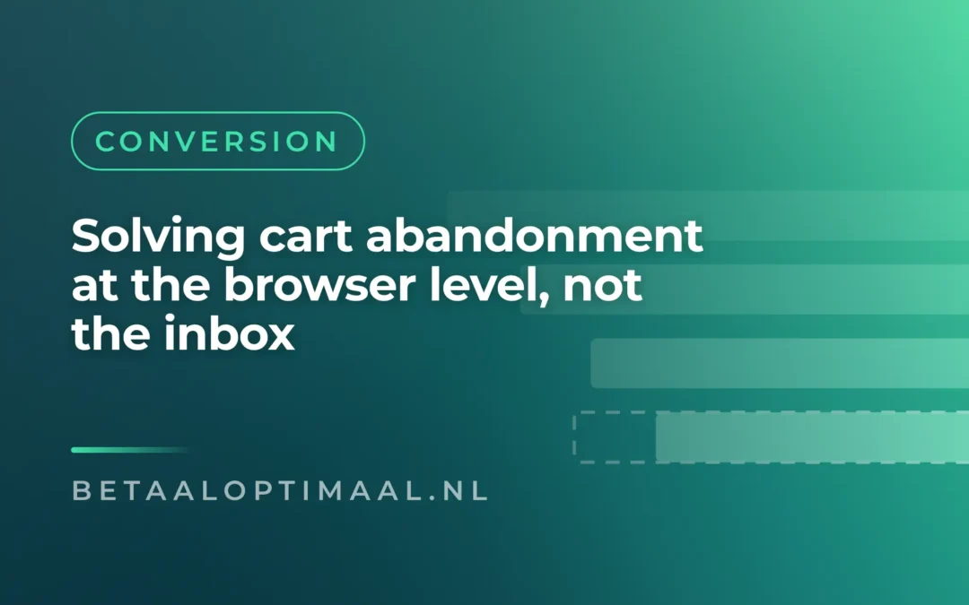 Why abandoned carts need a UX fix, not more retargeting emails