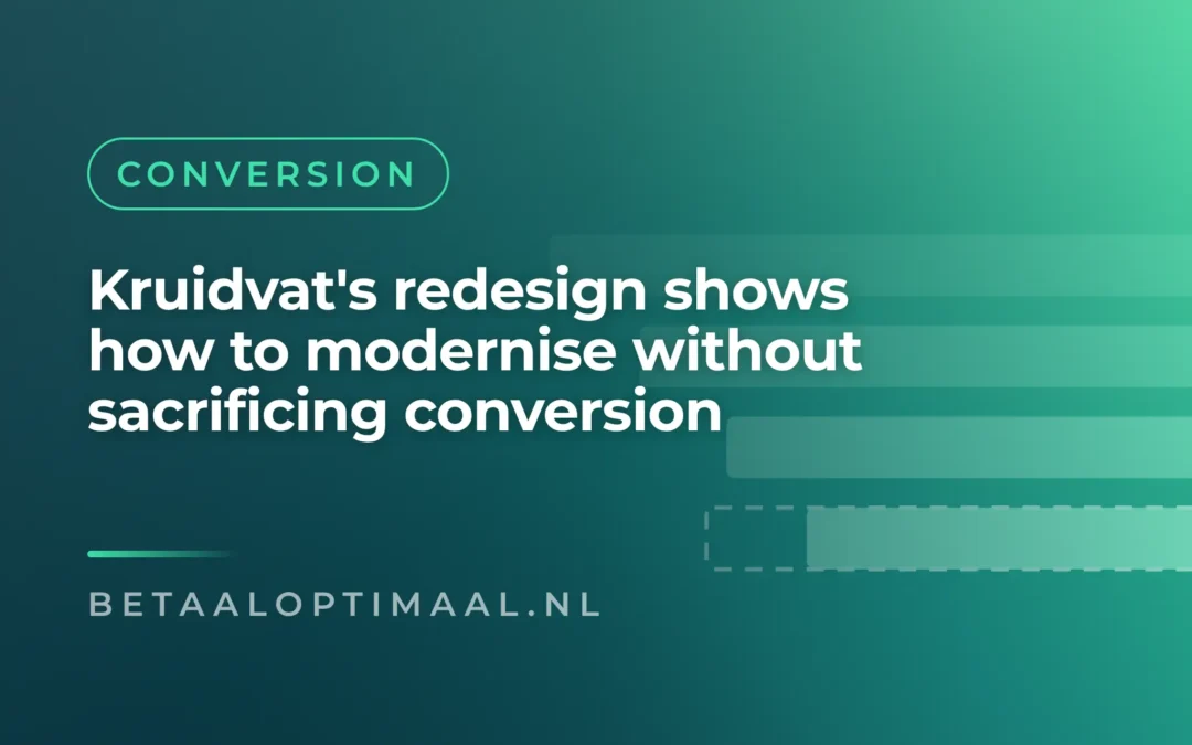 Kruidvat's redesign shows how to modernise without sacrificing conversion