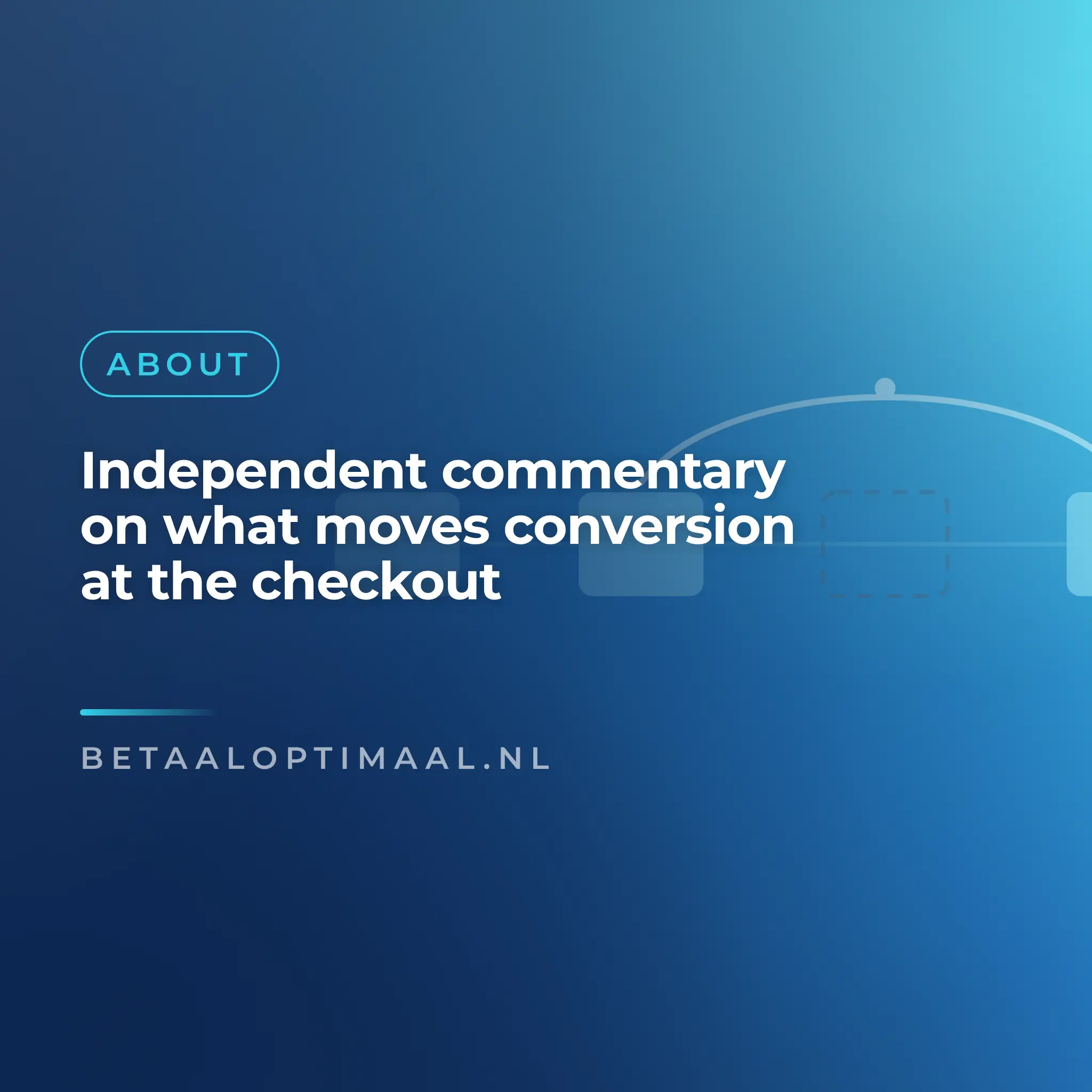 Independent commentary on what moves conversion at the checkout