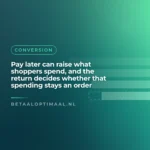 Pay later can raise what shoppers spend, and the return decides whether that spending stays an order