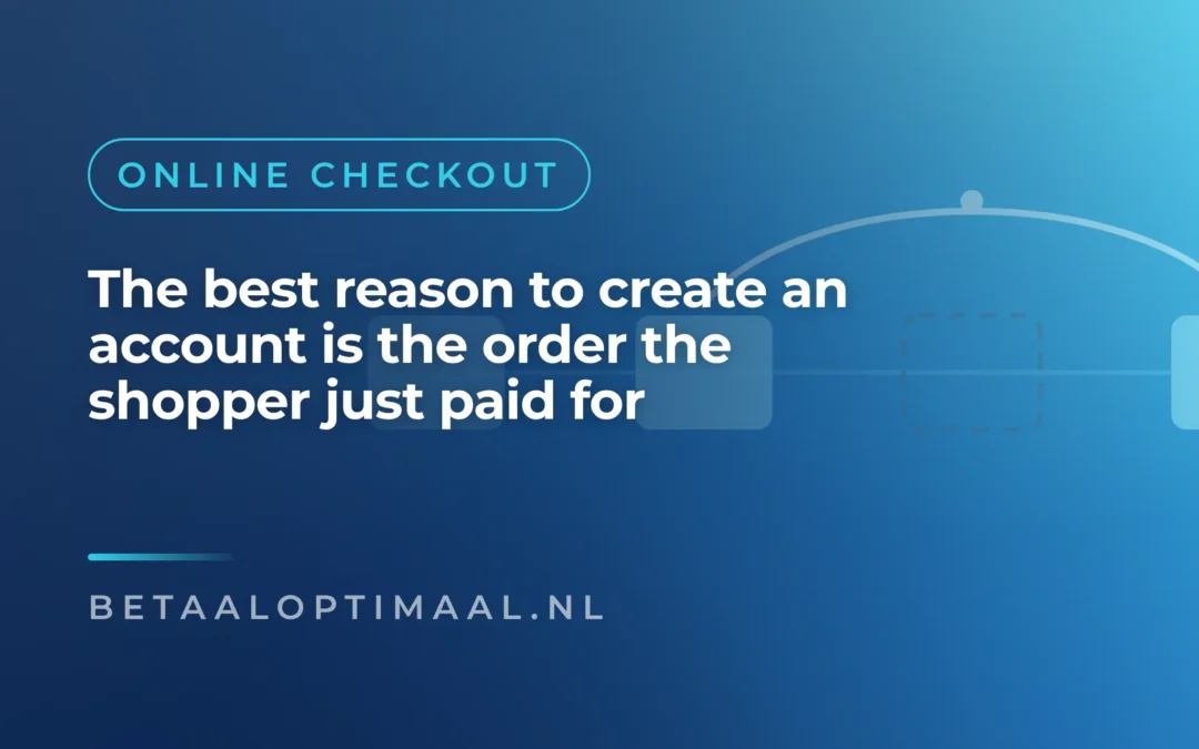 Stop asking for account creation before the confirmation page