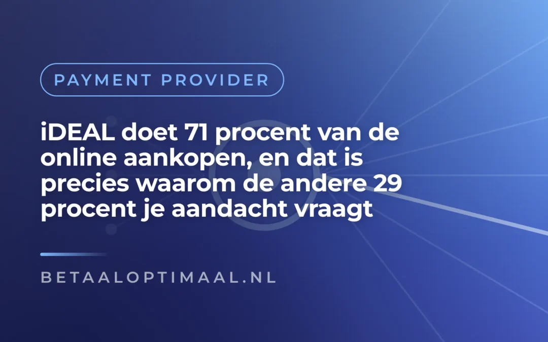 Welke betaalmethoden moet je webshop aanbieden