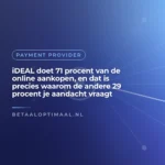 iDEAL doet 71 procent van de online aankopen, en dat is precies waarom de andere 29 procent je aandacht vraagt